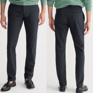 J. Crew Men's 484 Slim-Fit Tech Tapered Leg Pant AW005 Black Size 32/32 NWT